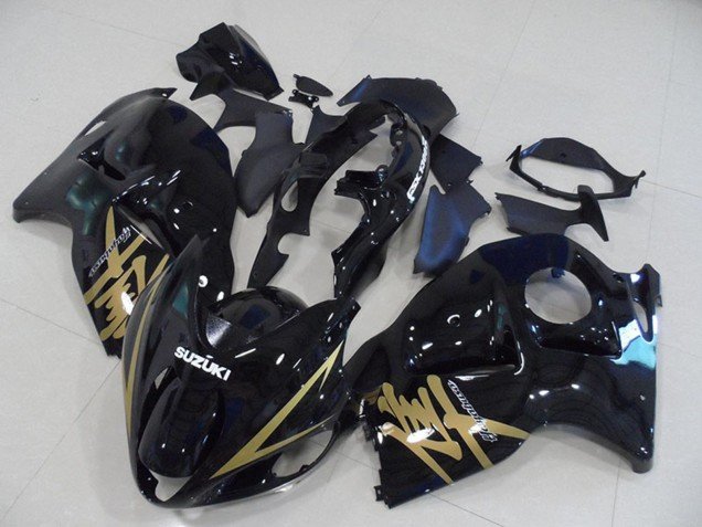 1996-2007 Glossy Black Gold Decal Suzuki GSXR 1300 Hayabusa Motorcycle Fairings