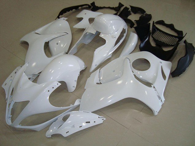 1996-2007 White Suzuki GSXR 1300 Hayabusa Motorcycle Fairings