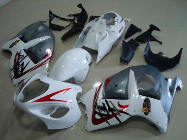 1996-2007 White Red Matte Grey Suzuki GSXR 1300 Hayabusa Motorcycle Fairings