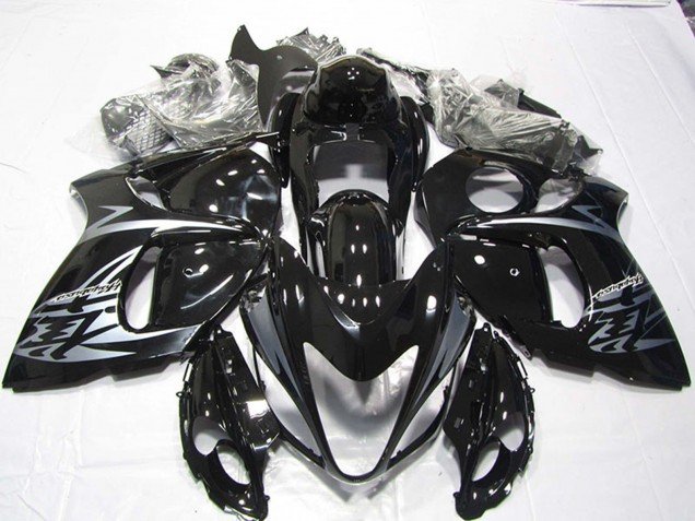 2008-2020 Glossy Black Silver Suzuki GSXR 1300 Hayabusa Motorcycle Fairings