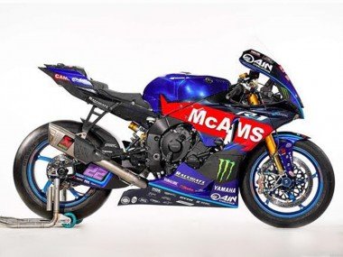 2002-2003 Blue Red McAMS Green Monster Yamaha YZF R1 Motorcycle Fairings