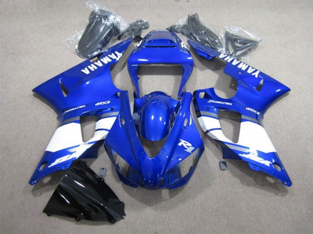 1998-1999 Blue White with Decal Yamaha YZF R1 Motorcycle Fairings