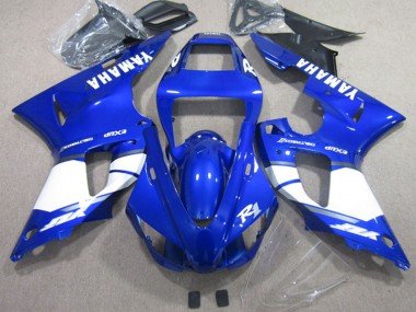 2002-2003 Blue White Yamaha YZF R1 Motorcycle Fairings