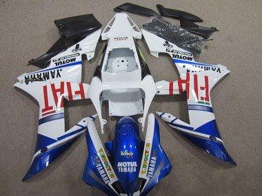 2004-2006 White Blue Red Fiat Motul Yamaha YZF R1 Motorcycle Fairings