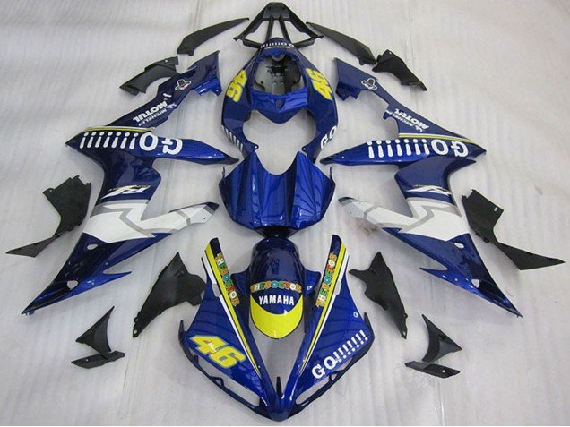 2004-2006 Blue Yellow White Go 46 Yamaha YZF R1 Motorcycle Fairings