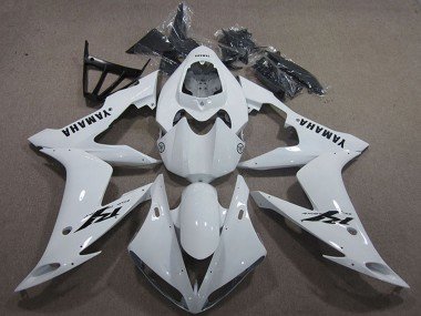 2004-2006 White Black Decal Yamaha YZF R1 Motorcycle Fairings