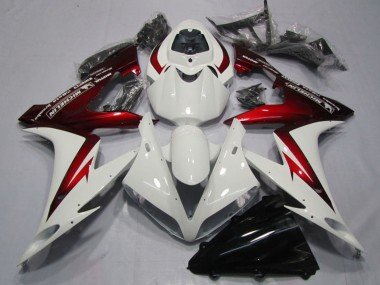2004-2006 White Red Michelin Yamaha YZF R1 Motorcycle Fairings
