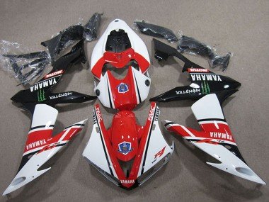 2004-2006 White Red Black Green Motul Monster Yamaha YZF R1 Motorcycle Fairings