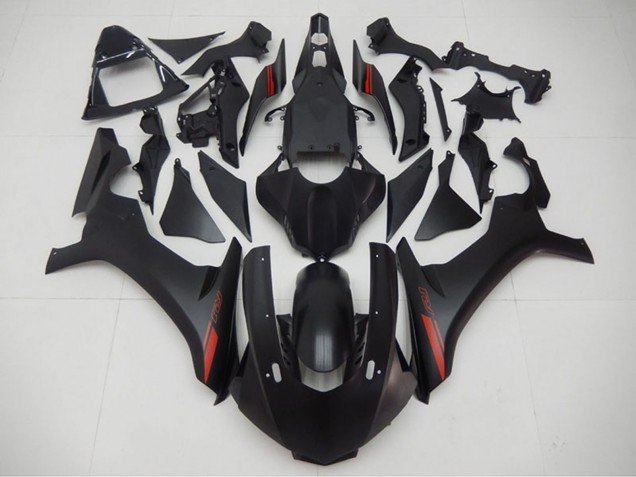 2015-2019 Matte Black Red Yamaha YZF R1 Motorcycle Fairings