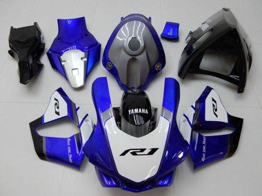 2015-2019 White Blue Glossy Black Yamaha YZF R1 Motorcycle Fairings