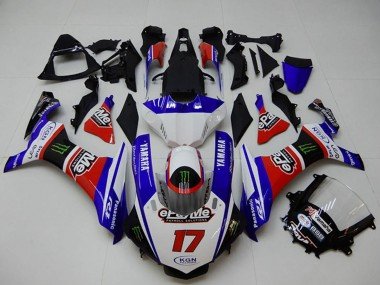 2015-2019 White Blue Red Black Green Monster Yamaha YZF R1 Motorcycle Fairings