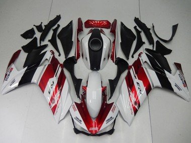 2015-2018 White Red Black Yamaha YZF R3 Bike Fairings
