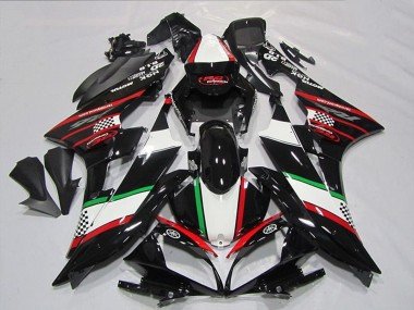 2006-2007 White Red Glossy Black Green Motul Yamaha YZF R6 Motorcycle Fairings